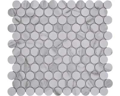 Produktbild von Keramikmosaik Knopf CRG Knopf Carrara 31,2x33cm