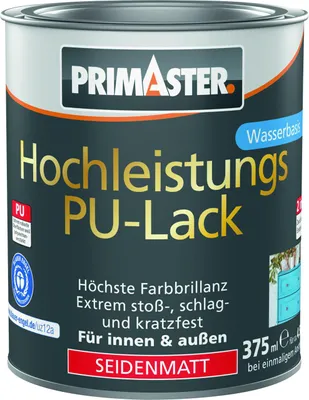 Produktbild von Primaster Hochleistungs PolyurethanLack schokobraun seidenmatt 375 ml