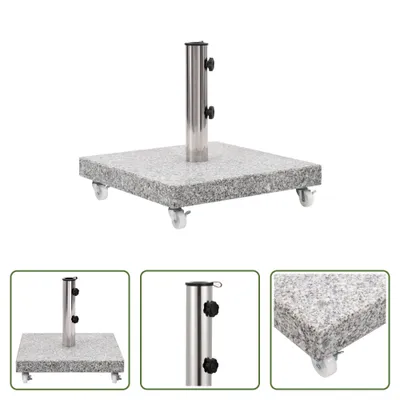 Obrázek produktu pro The Living Store Stojan na slunečník Granite 30 kg Square Grey