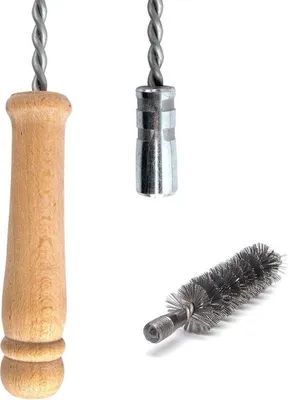 Produktbild von HOLZBRINK Schubstange Kesselstab FLEXIBEL Holzgriff M12 Länge 100cm + 25 mm Heizkesselbürste Kesselbürsten Ofenbürste Ofenrohr reinigen Reinigungsbürste