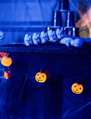 Image de Guirlande décorative d'Halloween, décoration suspendue avec LED, 1,75 m