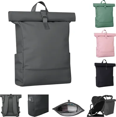 Produktbild von Kikkaboo Wickeltasche Jayden Rucksack Grifflänge einstellbar, Reißverschluss grau