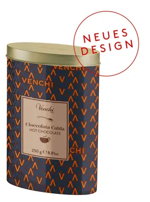Image de Chocolat chaud Venchi « Cocoa » Premium – Poudre de cacao italienne onctueuse issue de fèves de cacao de grande qualité, boîte de 250 g pour un plaisir intense