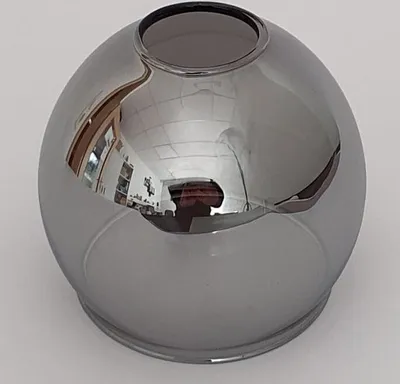 Produktbild von Ersatzschirm E14 Lampenschirm Rauchglas smoke Ersatzglas rauchfarbig Lampe Pendellampe Lampenglas Leuchtenschirm Leuchtenglas Lampenglas (rauchfarbig)