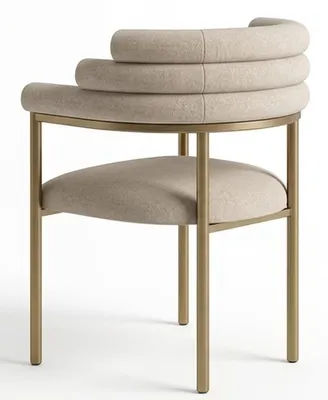 Immagine prodotto di Set di sedie beige, quattro sedie, sedie da pranzo, sedie imbottite, sedie da sala da pranzo