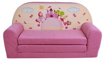 Immagine prodotto di Divano per bambini "MINI" a divano letto Pink Castle W386 09 FORTISLINE