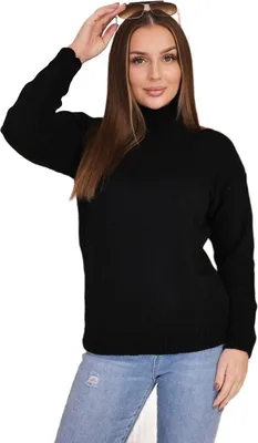 Produktbild von Schwarzer Rollkragenpullover