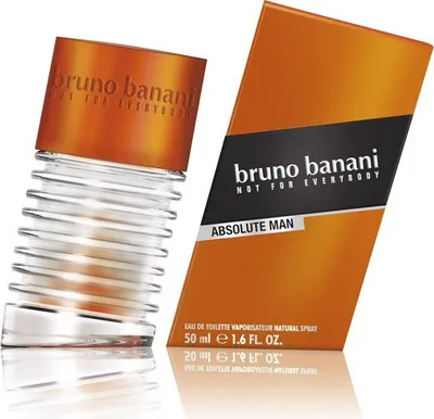Obrázek produktu pro Bruno Banani Absolute Man, Pánské, 50 ml, Nedoplnitelná lahvička, Ambery Woods, Tonka Beans, Vanilla, Sprej, 1 kusů