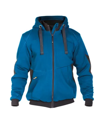 Produktbild von DASSY® Pulse Sweatshirt-Jacke AZURBLAU/ANTHRAZITGRAU Gr.M Länge: STANDARD