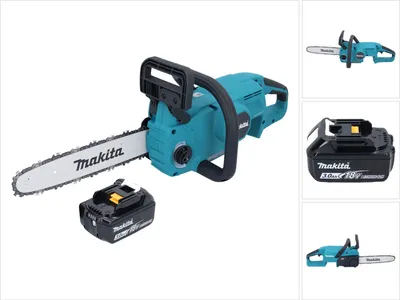 Image de Makita DUC 307 F1X2 tronçonneuse sans fil 18 V 30 cm 7.7 m/s sans balais + 1x batterie 3.0 Ah - sans chargeur