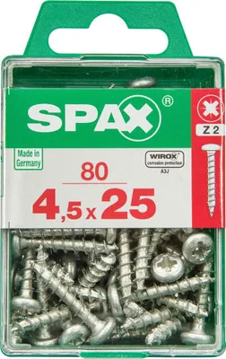 Produktbild von Spax Universalschrauben 4.5 x 25 mm TX 20 - 80 Stk.