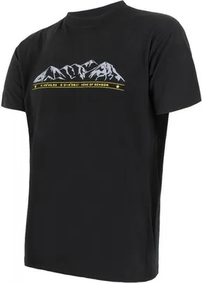 Produktbild von T-shirt Sensor Wolle PT Berge Männer schwarz größe L 15200014-02