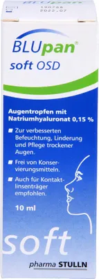 Image de Gouttes oculaires Blupan soft Osd 10 ml