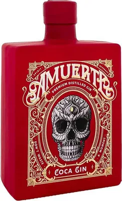 Produktbild von Amuerte Coca Leaf Gin (Rot) 700ml 43% Vol.