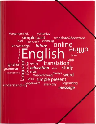 Produktbild von Pagna Gummizugmappe A4 Englisch Karton 3 Einschlagklappen rot