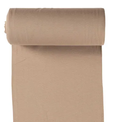 10m Rolle Bündchenstoff Uni 35/70cm sand
