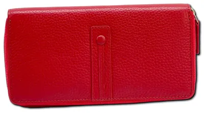 Imagen del producto de Cartera de cuero roja, marca Florence Damen, modelo D2OPF105R3, dimensiones: 19x10x2,5 cm