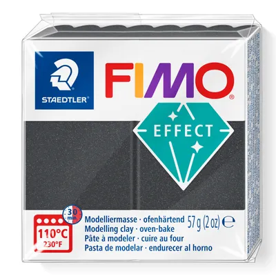 Produktbild von STAEDTLER FIMO effect 8010 Metallic ofenhärtende Modelliermasse Einzelprodukt, 57g, metallic stahlgrau