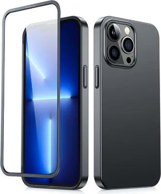 Obrázok produktu pre Joyroom 360 Full Case puzdro pre iPhone 13 Pro Max zadný a predný kryt + tvrdené sklo čierne (JR-BP928 black)