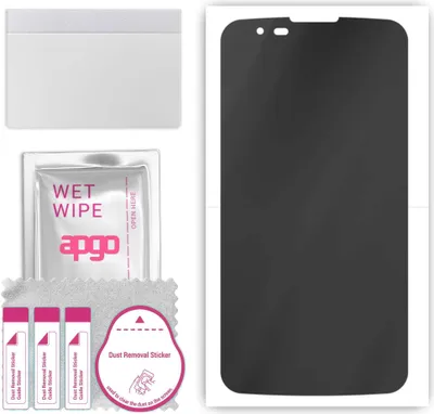 Produktbild von apgo Hydrogel Blickschutzfolie, Matt, kompatibel mit LG K10, Privacy Displayschutzfolie, Schutzfolie mit Positionierhilfe, Anti-Spy, kratzfest, einfache Montage