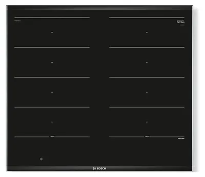 Produktbild von Bosch PXX675DC1E, Schwarz, Edelstahl, Integriert, Zonen-Induktionskochfeld, Glaskeramik, 4 Zone(n), 4 Zone(n)