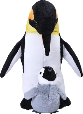 Produktbild von Wild Republic Plusch Kuscheltier - Kaiserpinguin mit Jungtier - 38 cm