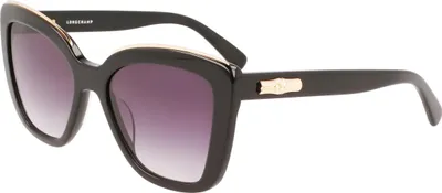 Zdjęcie produktu dla LONGCHAMP LO692S N 001 BLACK 53/18/140 - okulary przeciwsłoneczne damskie