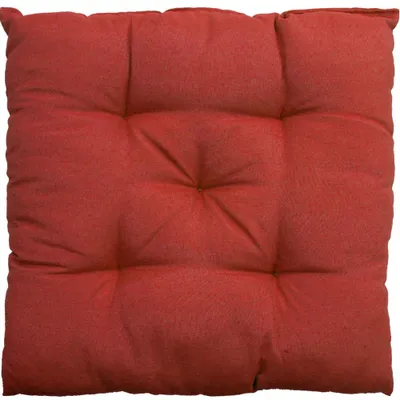 Produktbild von Stuhlkissen Genua 38x38 cm 2er Pack Sitzkissen mit Steppung, Farbe:Rot