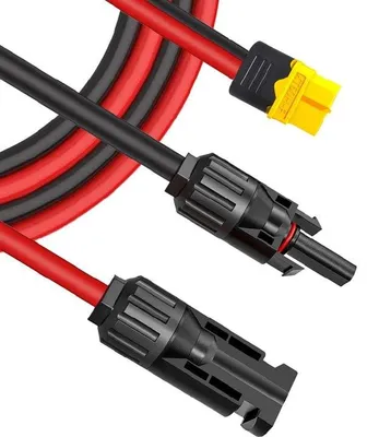Immagine prodotto di Cavo solare da 6 mm² (10 AWG), connettore solare a adattatore XT60, lunghezza 0,6 metri