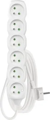 Obrázek produktu pro Prodlužovací kabel Emos se 6 zásuvkami 2m bíla