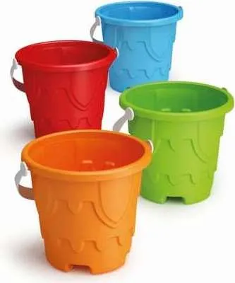 Produktbild von Sandeimer 18cm Burg sortiert