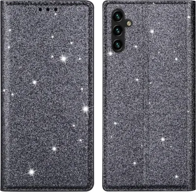 Produktbild von Samsung Galaxy A05s Hülle - Coverup Glitzer Klapphülle - Grau