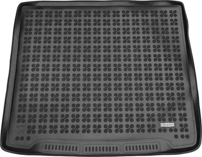 Produktbild von Rubber Trunk Mat Black suitable for Ford Focus MK4 Station Wagon (2018-up) with an irregular size spare tire.