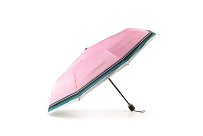 Produktbild von Damen- Taschenschirm KRAGO Vollautomatik WOMEN rosa mit Streifen