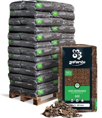 Produktbild von Galamio Rindenmulch Kiefer Mix 60l x 39 Sack 2340l Palette