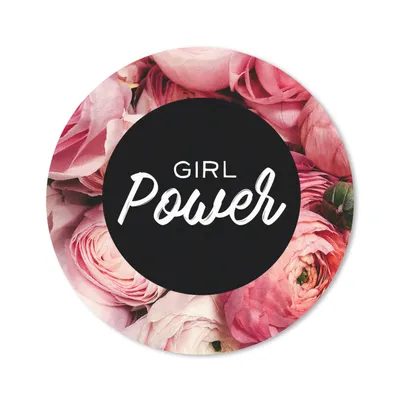 Produktbild von MuchoWow® Mauspad Mousepad Mädchenpower - Sprichwörter - Zitate 30x30 cm - Mousepads - Maus Mat - Pad - Mausunterlage - Tischunterlage - Schreibtischmatten