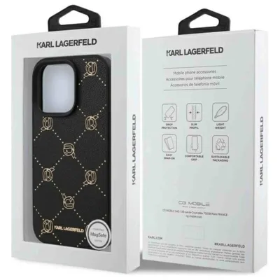 Produktbild von Karl Lagerfeld MagSafe Karl Head - iPhone 16 Pro Hülle (Schwarz)