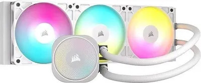 Image de Refroidissement liquide CPU tout-en-un CORSAIR Nautilus 360 ARGB Blanc, 360 mm, 1700 tr/min, 3,91 mmH2O