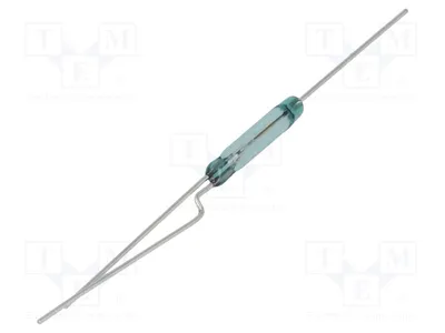 Obrázok produktu pre 1x Reedový kontakt, 0,5A, KSK-1C90F-1520, reedové relé, rozsah: 15÷20A, priemer 2,54 x 14 mm