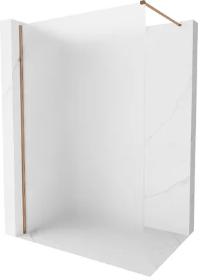 Image de Mexen Kioto-X paroi de douche Walk-in 60 x 200 cm, givré 10 mm, or rose - 800-060-101-60-30-X