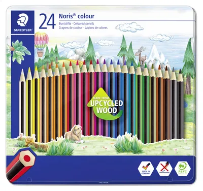 Produktbild von STAEDTLER Noris colour 185 Buntstift Metalletui mit 24 Farben