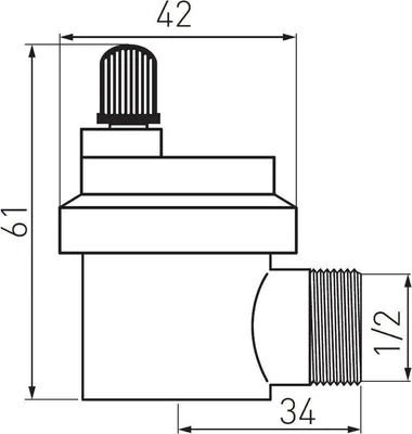 Immagine prodotto di Sfiato Laterale Automatico 1/2Nl