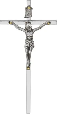Obrázok produktu pre Závesný kríž, niklové striebro 11,5 cm