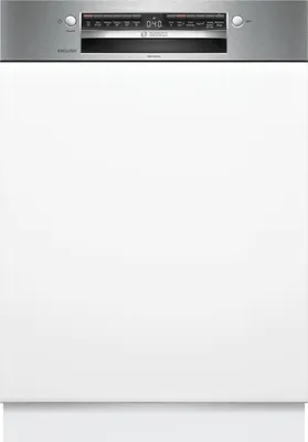 Produktbild von Bosch Serie 4 SMI4HBS02D, Halb integriert, Standardgröße (60 cm), Edelstahl, Weiß, Tasten, 1,75 m
