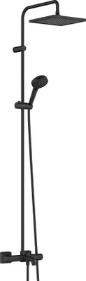 Produktbild von Hansgrohe Showerpipe 240 1jet Vernis Shape mattschwarz mit Wannenthermostat, 26900670