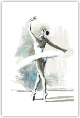 Produktbild von Poster - Poster ohne Rahmen - Ballerina Tanz Frau - 61x91,5 cm - Wand Bild - Wanddeko - Wandbilder - Kunstposter - Wandposter - Bilder - Kunstdruck - Wanddekoration - Wandbild - P2XPA61x91-4953