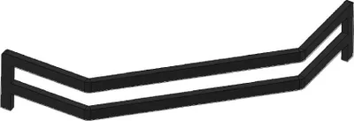 Produktbild von Kaminrost / Stehrost 420x80x4mm passend für Oranier Skandik 8**