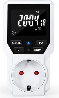 Image de Minuterie électronique numérique 10 fois avec fiche UE, prise pour minuterie de cuisine, AC 230V 16A