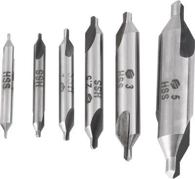 Obrázek produktu pro sada 6 kusů středicích vrtáků HSS 1/1,5/2/2,5/3/5 mm 60°