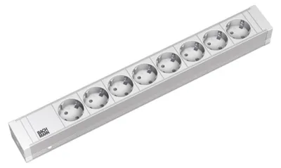 Immagine prodotto di Bachmann - Cavo di prolunga (montabile a rack) - 8 connettori di uscita - 1U - 48,3 cm (19") - Germania (19.07.1364)